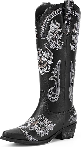 Knee -High Western Cowgirl Boots
