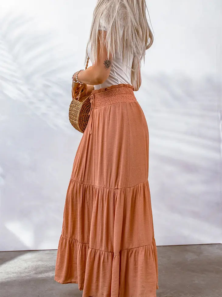 Tiered Maxi Skirt - www.achasethebutterflies.com