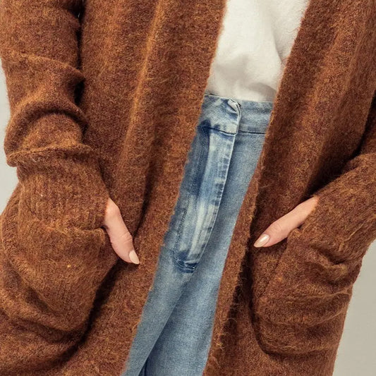 fuzzy knit cardigan www.chasethebutterflies.com