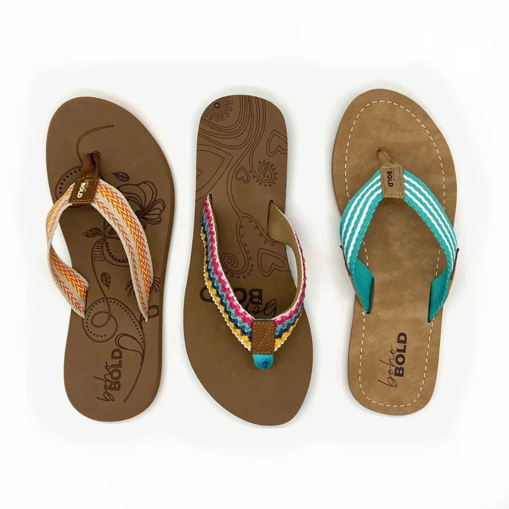 Boho Sandals Flip Flops www.chasethebutterflies.com