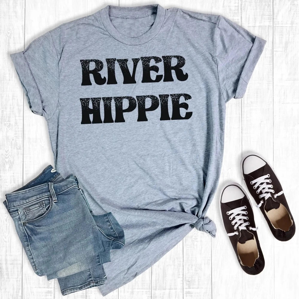 River Hippe Graphic T-shirt www.chasethebutterf;ies.com
