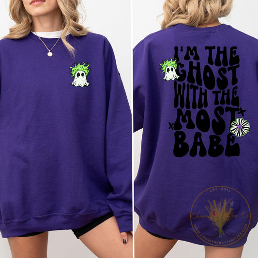 Beetlejuice Crewneck Front and Back Design Crewneck