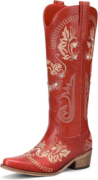 Knee -High Western Cowgirl Boots