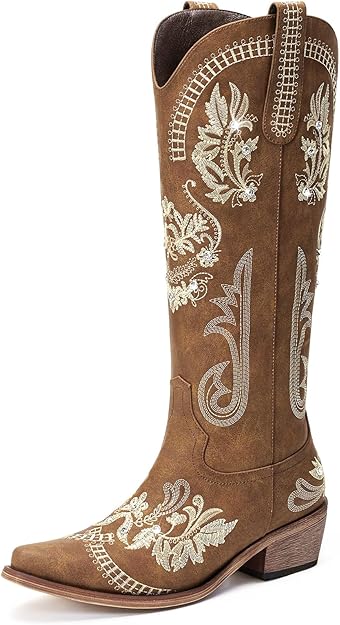 Knee -High Western Cowgirl Boots