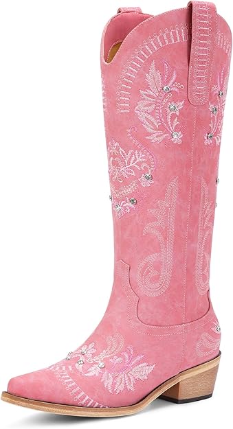 Knee -High Western Cowgirl Boots
