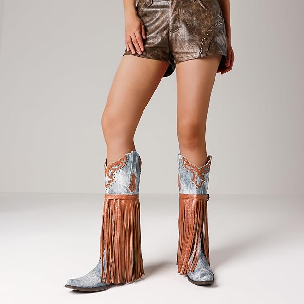 Mid-Calf Western Fridge Boot