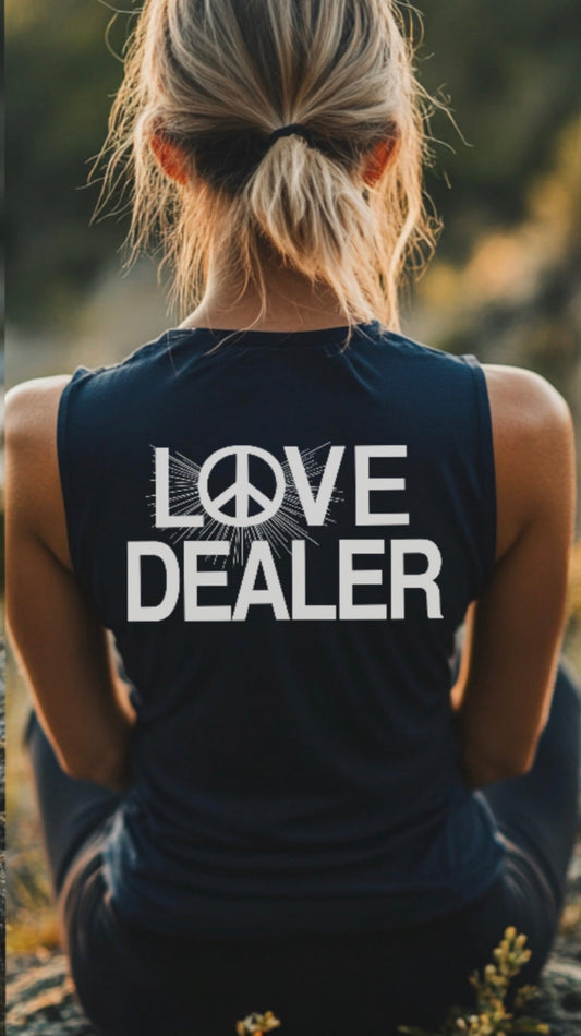 chasing butterflies, love dealer, tank top, hippie tank top, peace, love, www.chasethebutterflies.com