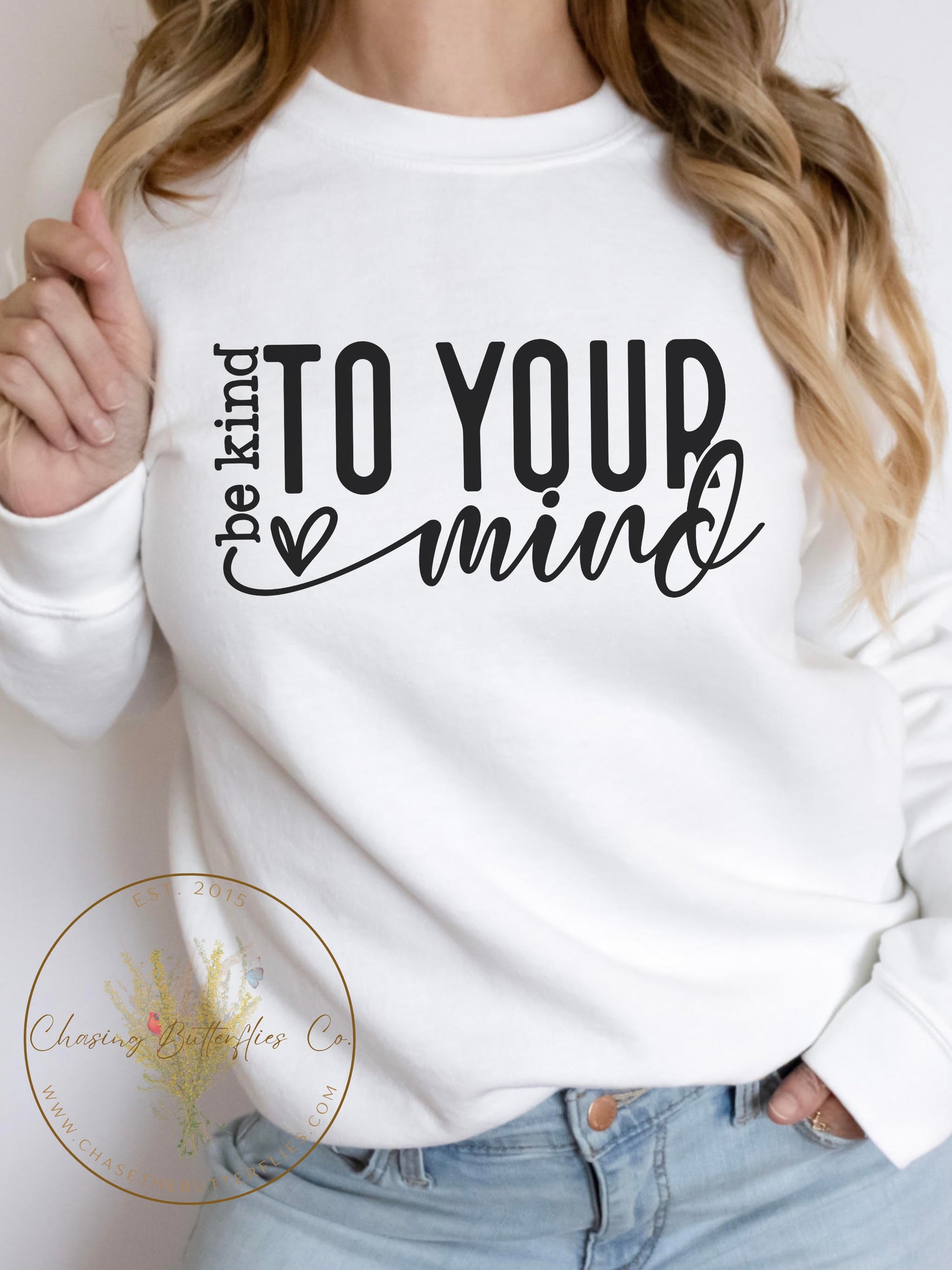 Mental Health Awareness Crewneck - www.chasethebutterflies.com
