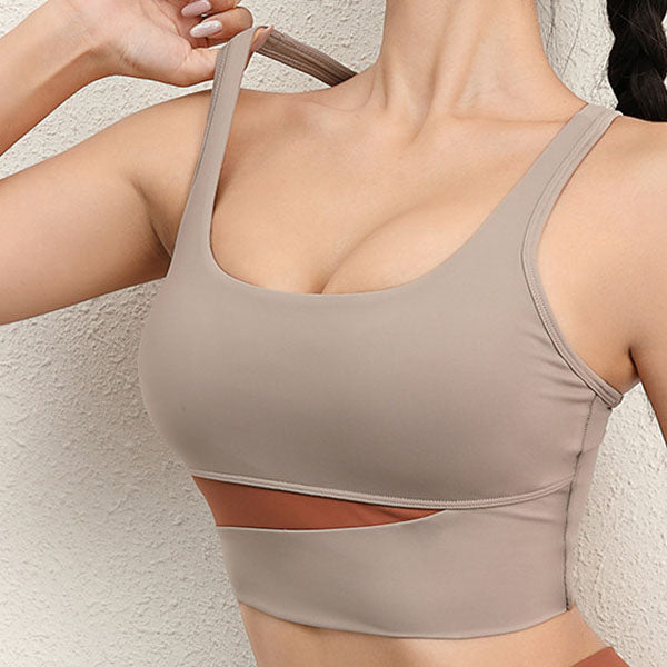 Two - Toned Sports Bra - Butterfly & Birch Co