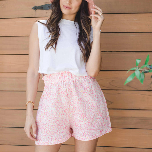 summer floral shorts Butterfly & Birch Co